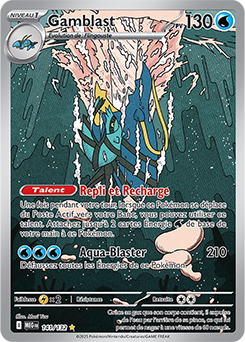 Carte Pokémon Illustration rare Gamblast 141/132 de la série Méga-Évolution