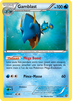 Carte Pokémon Gamblast 34/114 de la série Offensive Vapeur en vente au meilleur prix