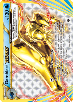Carte Pokémon Turbo Gamblast TURBO 35/114 de la série Offensive Vapeur