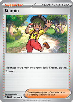 Carte Pokémon Gamin 198/198 de la série Écarlate et Violet en vente au meilleur prix