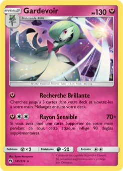 Carte Pokémon Gardevoir 141/214 de la série Tonnerre Perdu en vente au meilleur prix