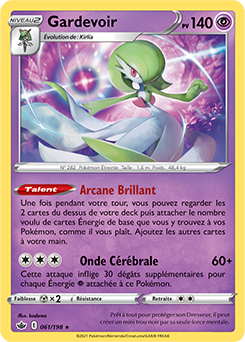 Carte Pokémon Gardevoir 61/198 de la série Règne de Glace en vente au meilleur prix