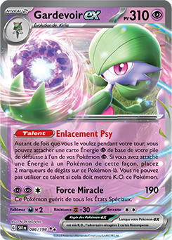 Carte Pokémon Gardevoir ex 086/198 de la série Écarlate et Violet en vente au meilleur prix