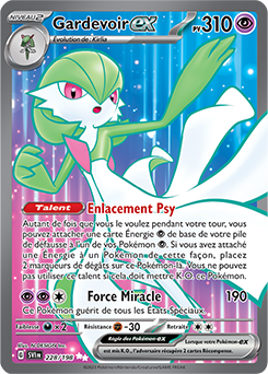 Carte Pokémon Gardevoir ex 228/198 de la série Écarlate et Violet en vente au meilleur prix
