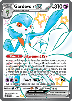 Carte Pokémon Gardevoir ex 217/91 de la série Destinées de Paldea en vente au meilleur prix