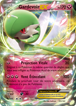 Carte Pokémon Gardevoir EX 105/160 de la série Primo Choc en vente au meilleur prix