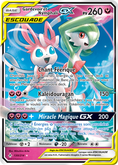 Carte Pokémon Gardevoir Nymphali GX 130/214 de la série Alliance Infallible en vente au meilleur prix