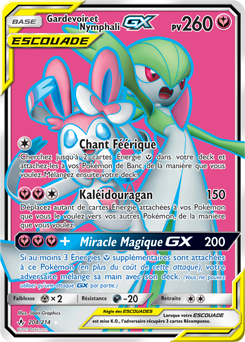 Carte Pokémon Pokémon Full Art Gardevoir Nymphali GX 204/214 de la série Alliance Infallible