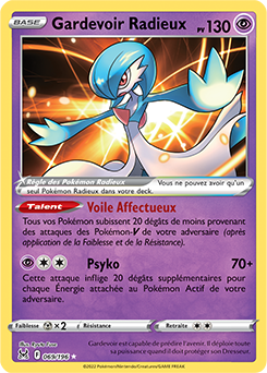 Carte Pokémon Gardevoir Radieux 069/196 de la série Origine Perdue en vente au meilleur prix