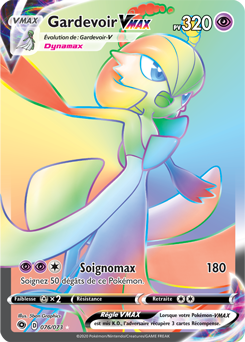Carte Pokémon Gardevoir VMAX 076/073 de la série La Voie du Maître en vente au meilleur prix