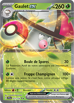 Carte Pokémon Double rare Gaulet ex 11/159 de la série Aventures Ensemble