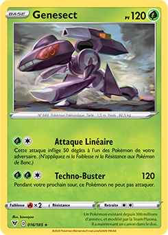 Carte Pokémon Genesect 016/185 de la série Voltage Éclatant en vente au meilleur prix