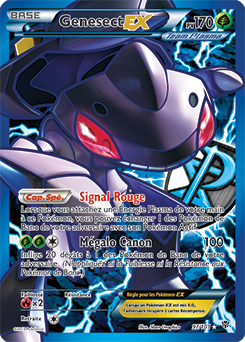 Carte Pokémon Pokémon Full Art Genesect EX 97/101 de la série Explosion Plasma