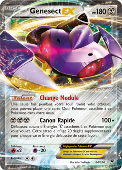 Carte Pokémon Genesect EX 64/124 de la série Impact des Destins en vente au meilleur prix