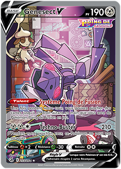 Carte Pokémon Genesect V 255/264 de la série Poing de Fusion en vente au meilleur prix