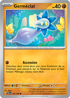 Carte Pokémon Germéclat 124/193 de la série Évolutions à Paldea en vente au meilleur prix