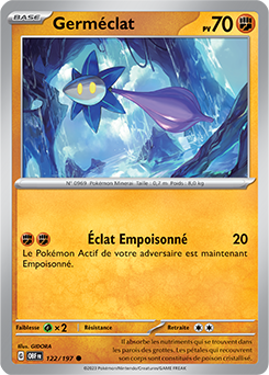 Carte Pokémon Communes Germéclat 122/197 de la série Flammes Obsidiennes