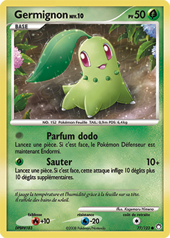 Carte Pokémon Germignon 77/123 de la série Trésors Mystérieux en vente au meilleur prix