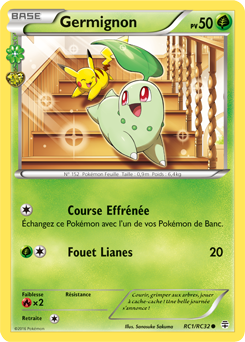 Carte Pokémon Commune Germignon RC1/RC32 de la série Générations