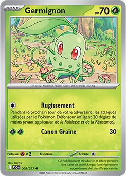 Carte Pokémon Germignon 8/217 de la série Héros Transcendants en vente au meilleur prix