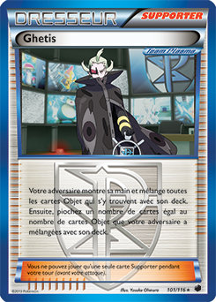 Carte Pokémon Ghetis 101/116 de la série Glaciation Plasma en vente au meilleur prix