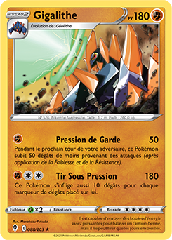 Carte Pokémon Gigalithe 88/203 de la série Évolution Céleste en vente au meilleur prix