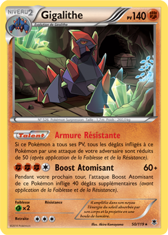 Carte Pokémon Gigalithe 50/119 de la série Vigueur Spectrale en vente au meilleur prix