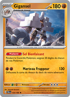 Carte Pokémon Gigansel 123/193 de la série Évolutions à Paldea en vente au meilleur prix