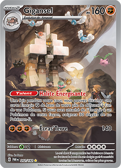Carte Pokémon Illustration rare Gigansel 202/182 de la série Faille Paradoxe