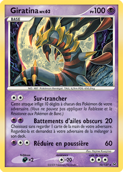 Carte Pokémon Giratina 10/127 de la série Platine en vente au meilleur prix