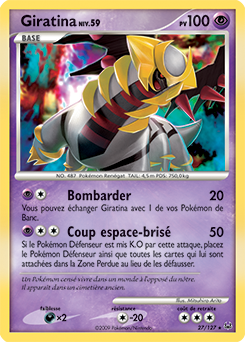 Carte Pokémon Giratina 27/127 de la série Platine en vente au meilleur prix