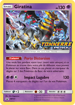 Carte Pokémon Giratina SM151 de la série Promos Soleil et Lune en vente au meilleur prix
