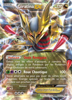 Carte Pokémon Pokémon EX Giratina EX 57/98 de la série Origines Antiques