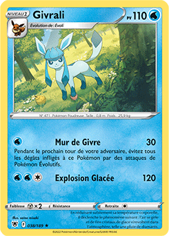 Carte Pokémon Givrali 038/189 de la série Astres Radieux en vente au meilleur prix