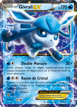Carte Pokémon Givrali EX 20/124 de la série Impact des Destins en vente au meilleur prix