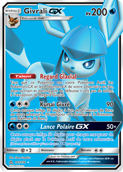 Carte Pokémon Givrali GX 141/156 de la série Ultra Prisme en vente au meilleur prix