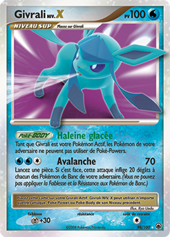 Carte Pokémon Givrali NIV.X 98/100 de la série Aube Majestueuse en vente au meilleur prix