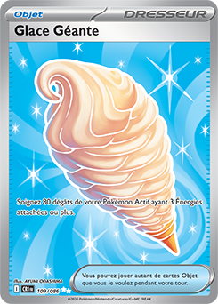 Carte Pokémon Glace Géante 109/86 de la série Chaos Ascendant en vente au meilleur prix
