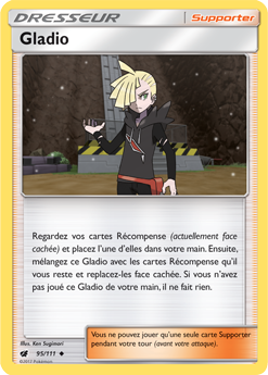 Carte Pokémon Gladio 95/111 de la série Invasion Carmin en vente au meilleur prix