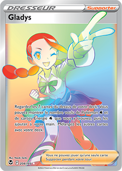 Carte Pokémon Gladys 204/195 de la série Tempête Argentée en vente au meilleur prix