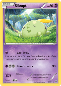 Carte Pokémon Gloupti 37/119 de la série Vigueur Spectrale en vente au meilleur prix