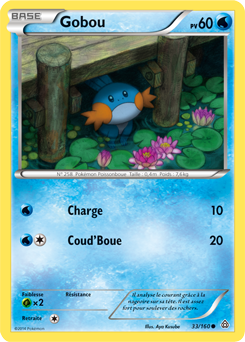 Carte Pokémon Commune Gobou 33/160 de la série Primo Choc