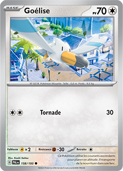 Carte Pokémon Goélise 158/193 de la série Évolutions à Paldea en vente au meilleur prix