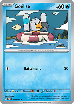 Carte Pokémon Communes Goélise 38/159 de la série Aventures Ensemble