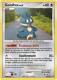 Carte Pokémon Goinfrex 33/130 de la série Diamant & Perle en vente au meilleur prix