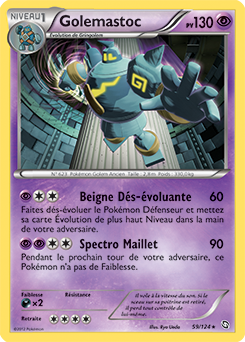 Carte Pokémon Golemastoc 59/124 de la série Dragons Éxaltés en vente au meilleur prix