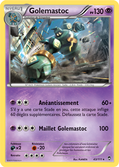 Carte Pokémon Golemastoc 43/111 de la série Poings Furieux en vente au meilleur prix