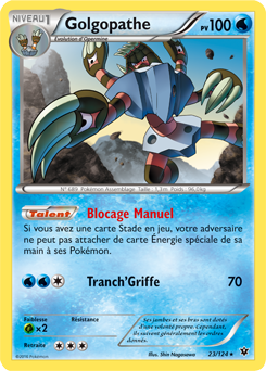 Carte Pokémon Golgopathe 23/124 de la série Impact des Destins en vente au meilleur prix