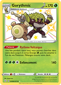 Carte Pokémon Gorythmic SV006/SV122 de la série Destinées Radieuses en vente au meilleur prix