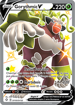 Carte Pokémon Gorythmic V SV105/SV122 de la série Destinées Radieuses en vente au meilleur prix